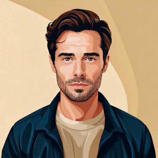 Firefly the portrait of man, neutral background 61231